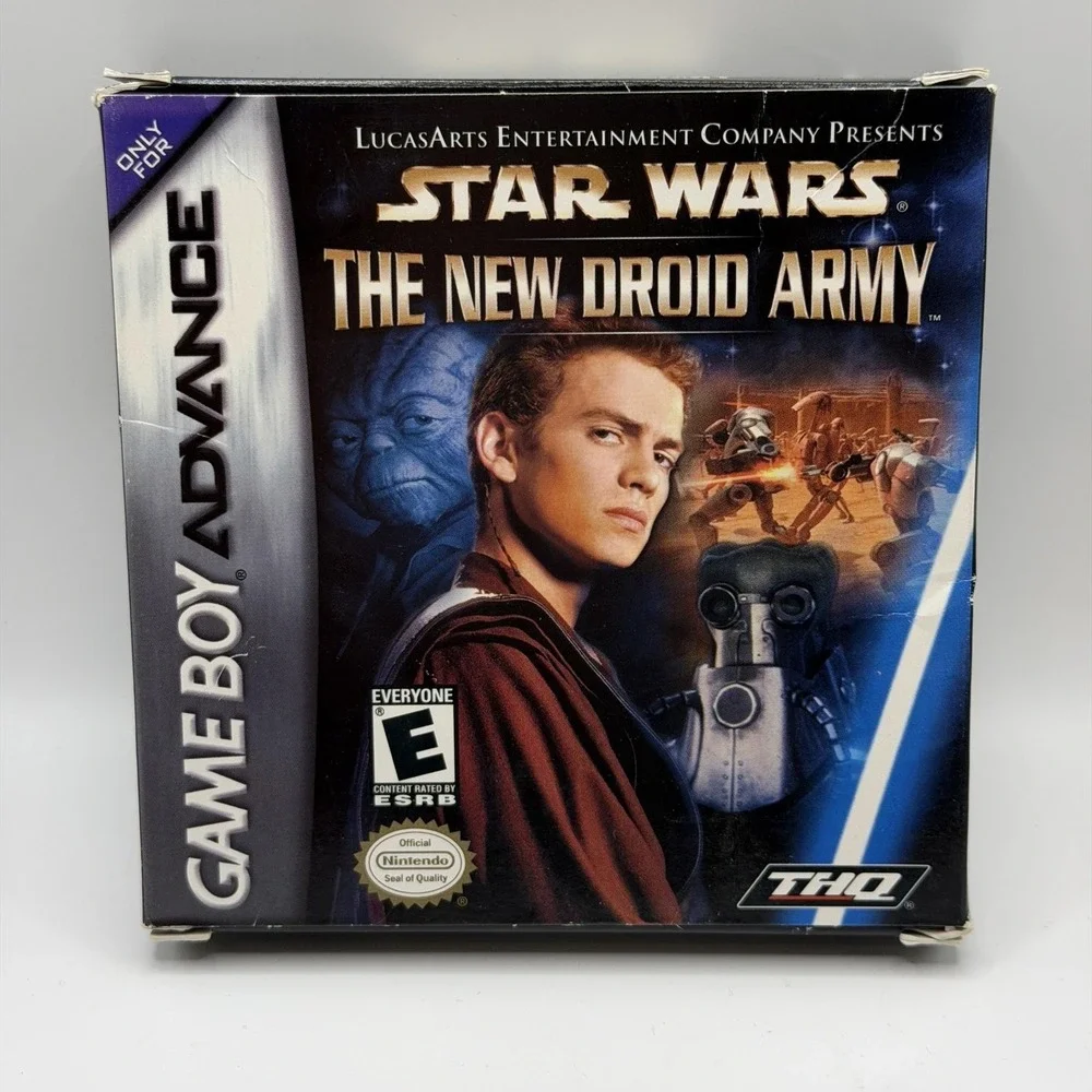 Star Wars The New‎ Droid Army Game Boy Advance GBA Game E THQ NTSC-U/C Box Cart
